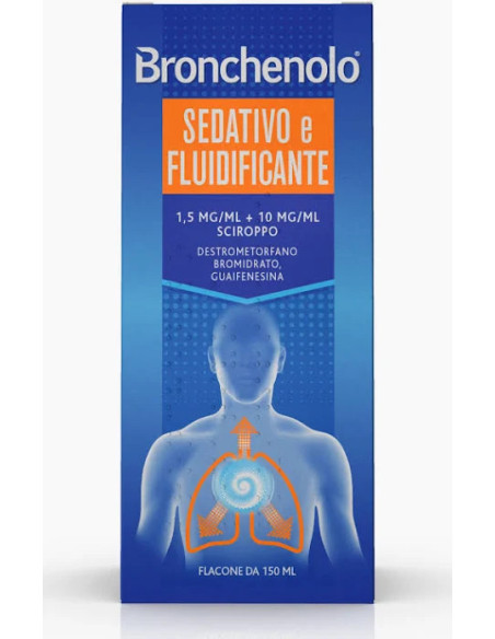 BRONCHENOLO SCIROPPO TOSSE SEDATIVO E FLUIDIFICANTE 150ML BRONCHENOLO SCIROPPO TOSSE SEDATIVO E FLUIDIFICANTE 150ML