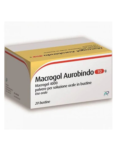 MACROGOL AUROBINDO - LASSATIVO DELICATO 20 BUSTINE 10G