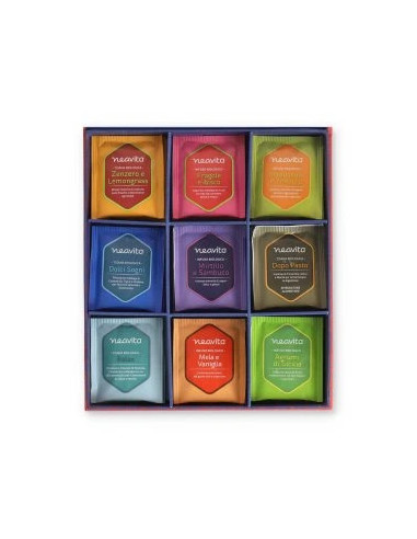 NEAVITA COFANETTO BIO ROSSO QUADRATO 27 TISANE ASSORTITE