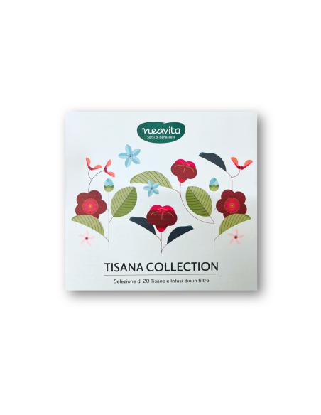 NEAVITA COFANETTO IN LEGNO AZZURRO - SELEZIONE DI TISANE E INFUSI BIO 20 FILTRI