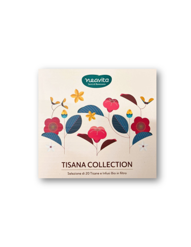 NEAVITA COFANETTO IN LEGNO ROSA - SELEZIONE DI TISANE E INFUSI BIO 20 FILTRI