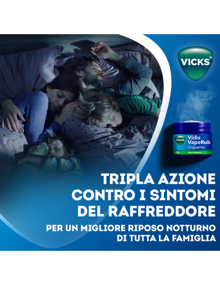 VICKS VAPORUB UNGUENTO BALSAMICO PER INALAZIONI - SINTOMI DEL RAFFREDDORE 50G