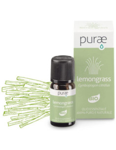 PURAE OLIO ESSENZIALE DI LEMONGRASS BIO 10 ML
