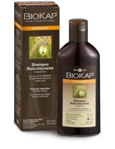 SHAMPOO SALVA COLORE RISTRUTTURANTE - BIOKAP NUTRICOLOR 200 ML