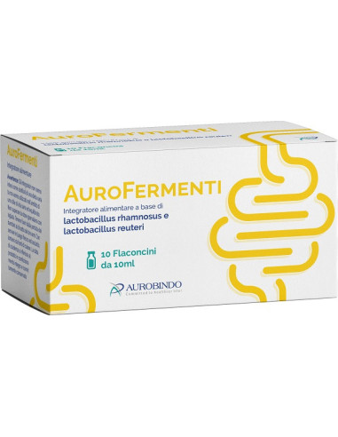 AUROFERMENTI AUROBINDO - FERMENTI LATTICI TINDALIZZATI 10 FLACONCINI DA 10 ML
