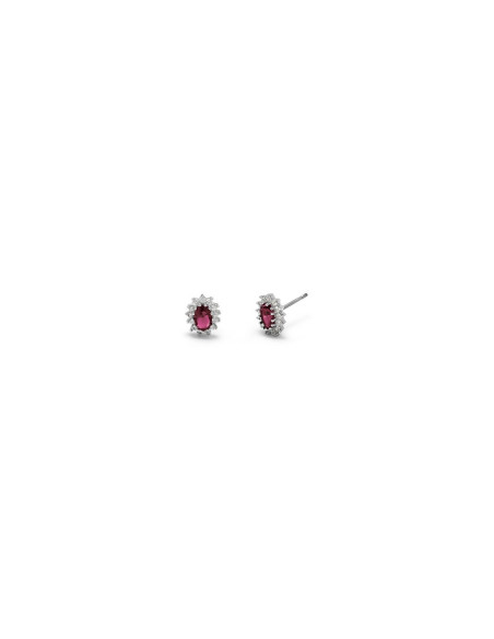 VERAME' ORECCHINI KATE ARGENTO E ROSSO