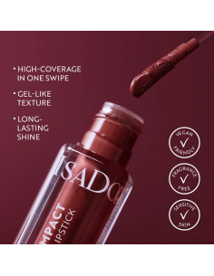 ISADORA THE TRUE IMPACT VINYL LIQUID LIPSTICK - ROSSETTO LIQUIDO 18 BRAVE 2