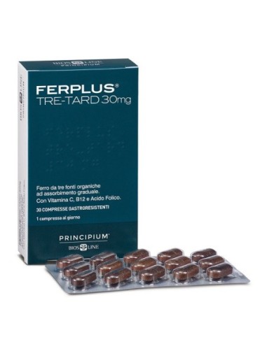 PRINCIPIUM FERPLUS TRE-TARD 30MG 30 COMPRESSE GASTRORESISTENTI