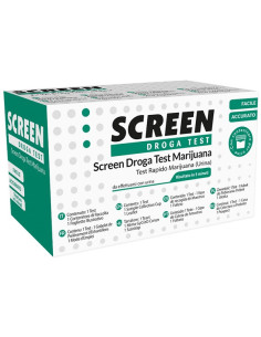 SCREEN DROGA TEST MARIJUANA TEST ANTIDROGA CON CONTENITORE URINA