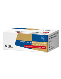 SIRINGHE PER INSULINA VETERINARIA MSD-AH 30 SIRINGHE DA 40 UI/ML