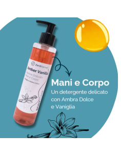 DETERGENTE MANI E CORPO PROFUMATO - BODYLUME AMBER VANILLA 250 ML