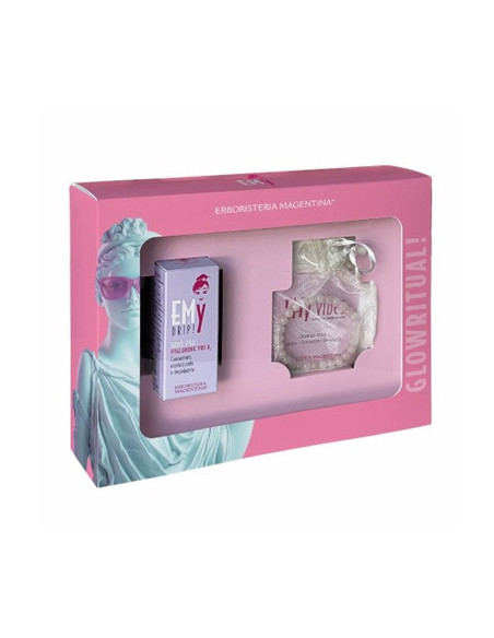EMY KIT GLOW RITUAL - SIERO VISO HYALURONIC PRO B 15 ML + BRACCIALE IN QUARZO ROSA