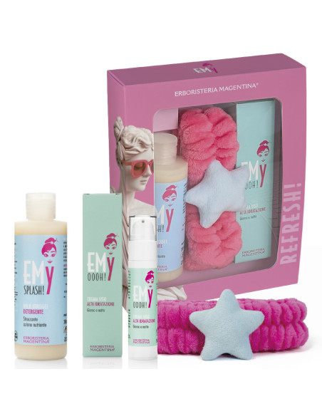 EMY KIT REFRESH - CREMA VISO ALTA IDRATAZIONE 50 ML + MILK IDROGEL DETERGENTE 200 ML