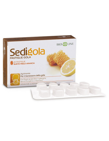 APIX SEDIGOLA BIOS LINE - GUSTO MIELE ARANCIA 20 PASTIGLIE