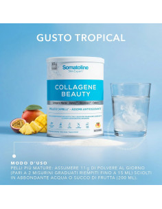 SOMATOLINE COLLAGENE BEAUTY GUSTO TROPICAL - PELLE E CAPELLI BARATTOLO DA 216 G 2