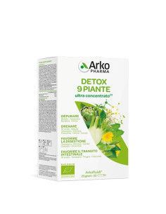 ARKOPHARMA ARKOFLUIDI DETOX BIO - DRENA DEPURA E SGONFIA 20 FIALE