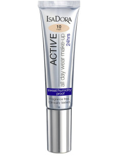 ISADORA ACTIVE ALL DAY WEAR MAKE UP FOUNDATION COLORE 10 FAIR - 35 ML