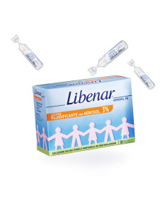 LIBENAR SOLUZIONE SALINA IPERTONICA 3% PER INALAZIONE - 18 FLACONCINI MONOUSO DA 4ML 2