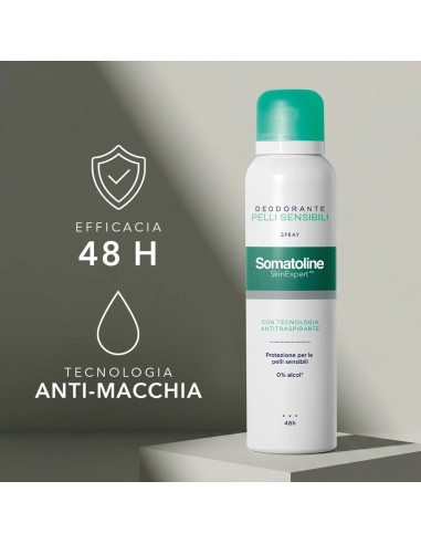 SOMATOLINE DEODORANTE SPRAY PELLI SENSIBILI 150 ML