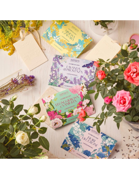 NASOTERAPIA CARD PROFUMATA PER ARMADI E CASSETTI - FIORI DI COTONE