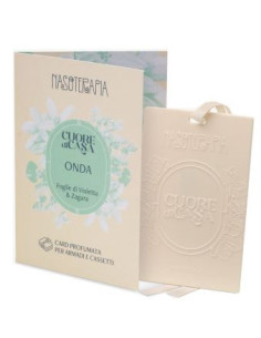 NASOTERAPIA CARD PROFUMATA PER ARMADI E CASSETTI - ONDA DI FOGLIE DI VIOLETTA & ZAGARA