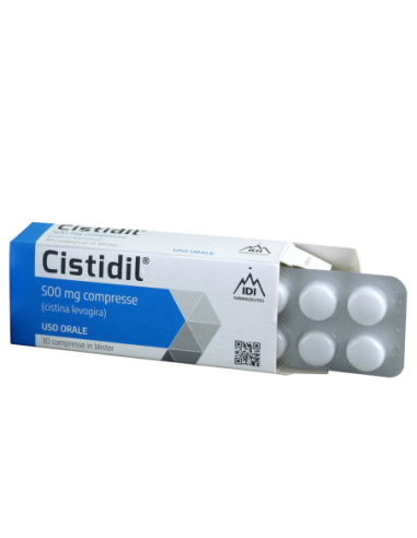 CISTIDIL 500MG 30 COMPRESSE - ACNE DERMATITI ATROFICHE PSORIASI