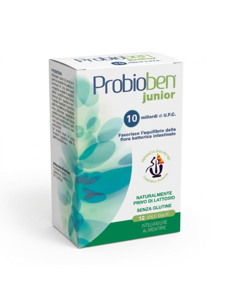 FSP PROBIOBEN JUNIOR FERMENTI LATTICI VIVI 12 STICK OROSOLUBILI