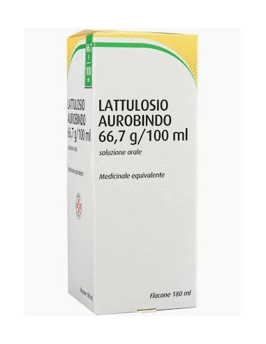 LATTULOSIO SCIROPPO LASSATIVO AUROBINDO - REGOLARITÀ INTESTINALE 180ML 66,7%
