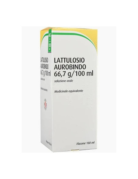 LATTULOSIO SCIROPPO LASSATIVO AUROBINDO - REGOLARITÀ INTESTINALE 180ML 66,7%