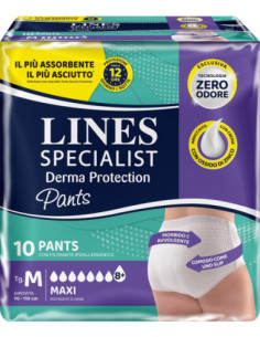 LINES SPECIALIST DERMA PROTECTION MAXI TAGLIA M 10 PEZZI