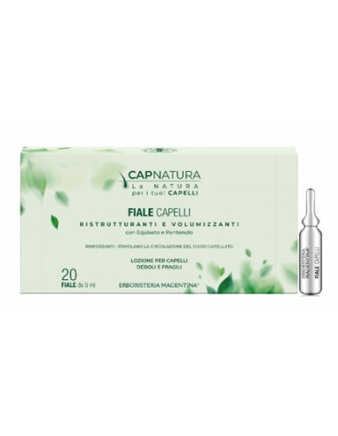 CAPNATURA FIALE CAPELLI RINFORZANTI E VOLUMIZZANTI - ERBORISTERIA MAGENTINA 20 FIALE