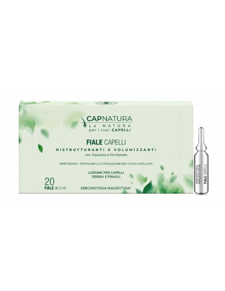 CAPNATURA FIALE CAPELLI RINFORZANTI E VOLUMIZZANTI - ERBORISTERIA MAGENTINA 20 FIALE