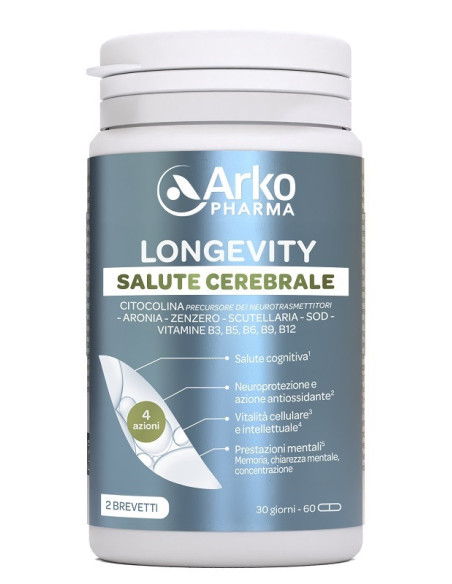 ARKOPHARMA LONGEVITY SALUTE CEREBRALE 60 CAPSULE