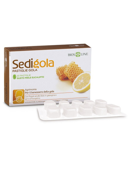 APIX SEDIGOLA BIOS LINE - GUSTO MIELE EUCALIPTO 20 PASTIGLIE