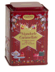 NEAVITA COFANETTO ROSSO IN LATTA - INFUSO MANDORLE CARAMELLATE 12 FILTRI