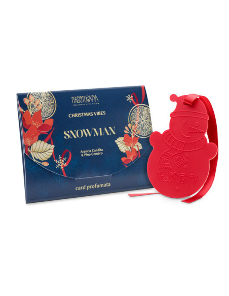 NASOTERAPIA CARD PROFUMATA SINGOLA - SNOWMAN