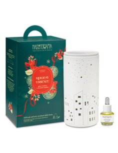 NASOTERAPIA KIT HOLIDAY ESSENCE - DIFFUSORE ELETTRICO CHRISTMAS TOWN + ESSENZA 15 ML
