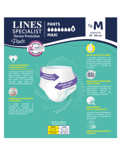 LINES SPECIALIST DERMA PROTECTION MAXI TAGLIA M 10 PEZZI 2