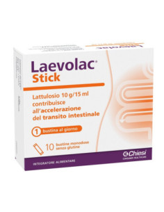 LAEVOLAC STICK - LASSATIVO DELICATO CON LATTULOSIO 10 BUSTINE