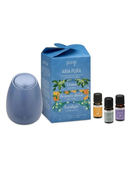 PURAE KIT ARIA PURA - DIFFUSORE BLOSSOM GLICINE + 3 OLI ESSENZIALI