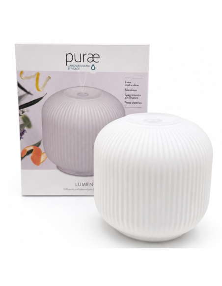 PURAE DIFFUSORE AD ULTRASUONI IN VETRO LUMEN - PER OLI ESSENZIALI